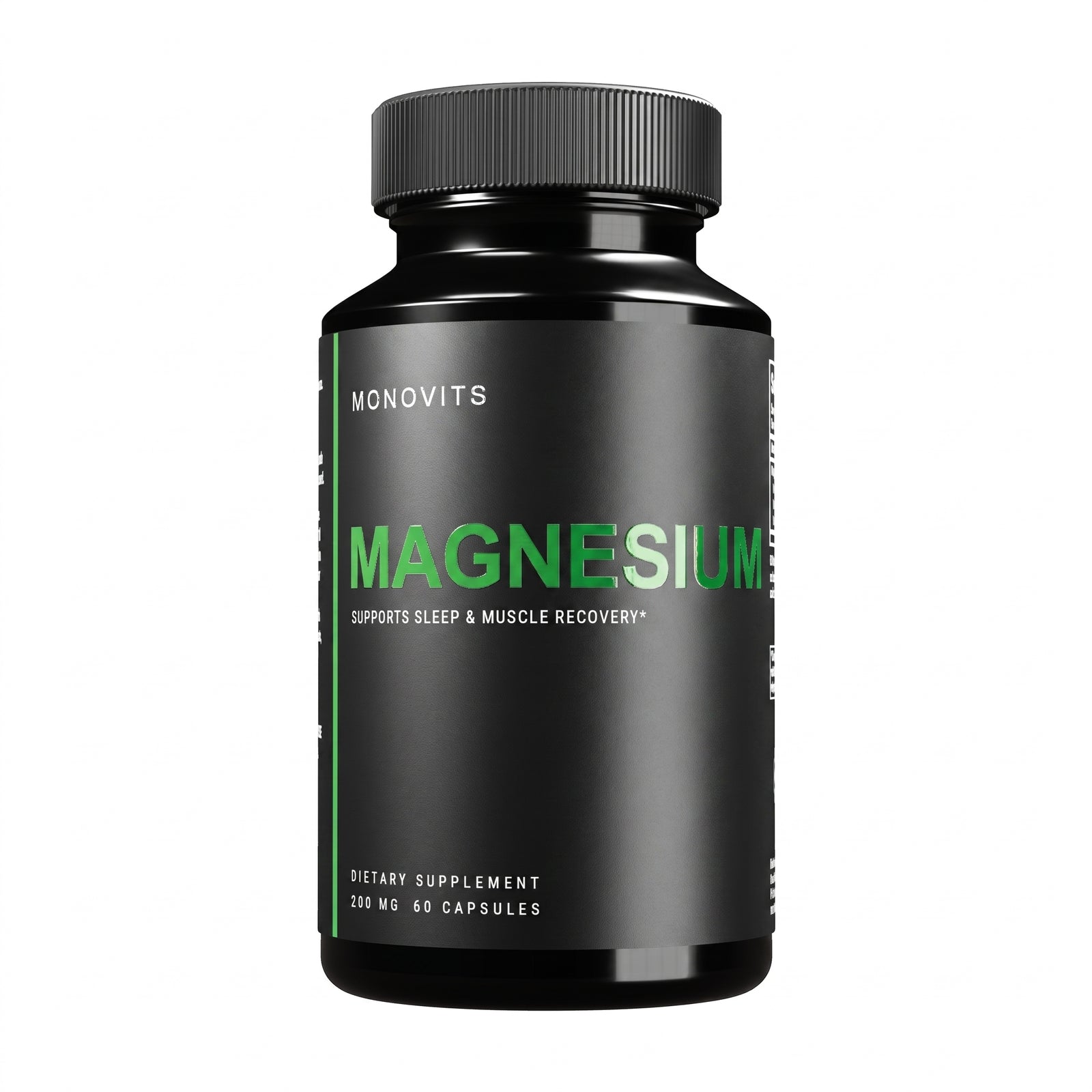 Monovits Magnesium Bisglycinate — glossy black bottle
